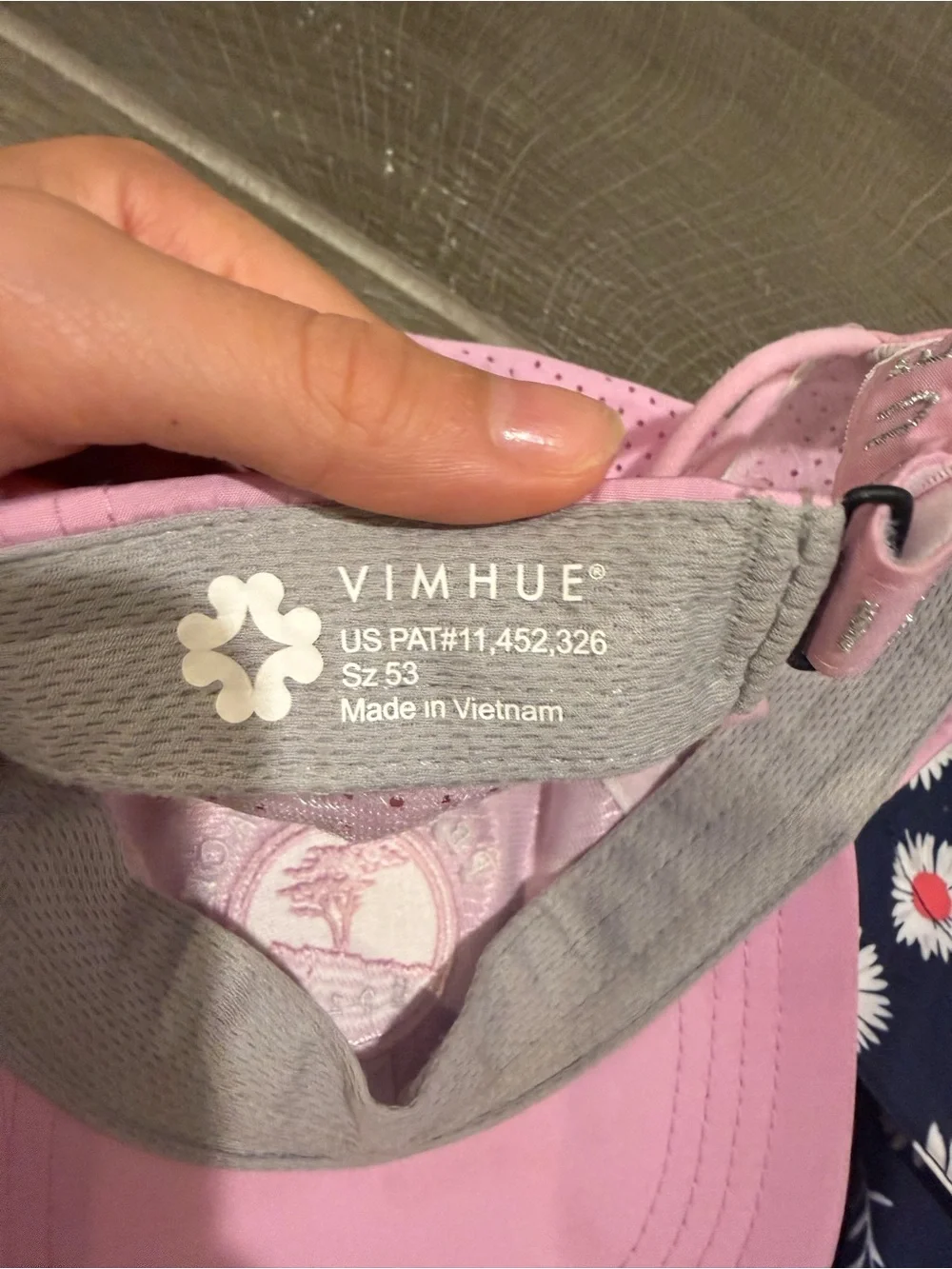 Pebble Beach Pink Embroidered Cap